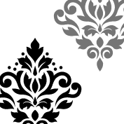 Scroll Damask Art I 7